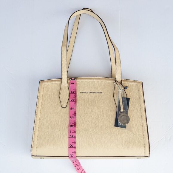 Women's Medium Handbag FRENCH CONNECTION Alisa Pebble Triple Section Satchel - Picture 7 of 11